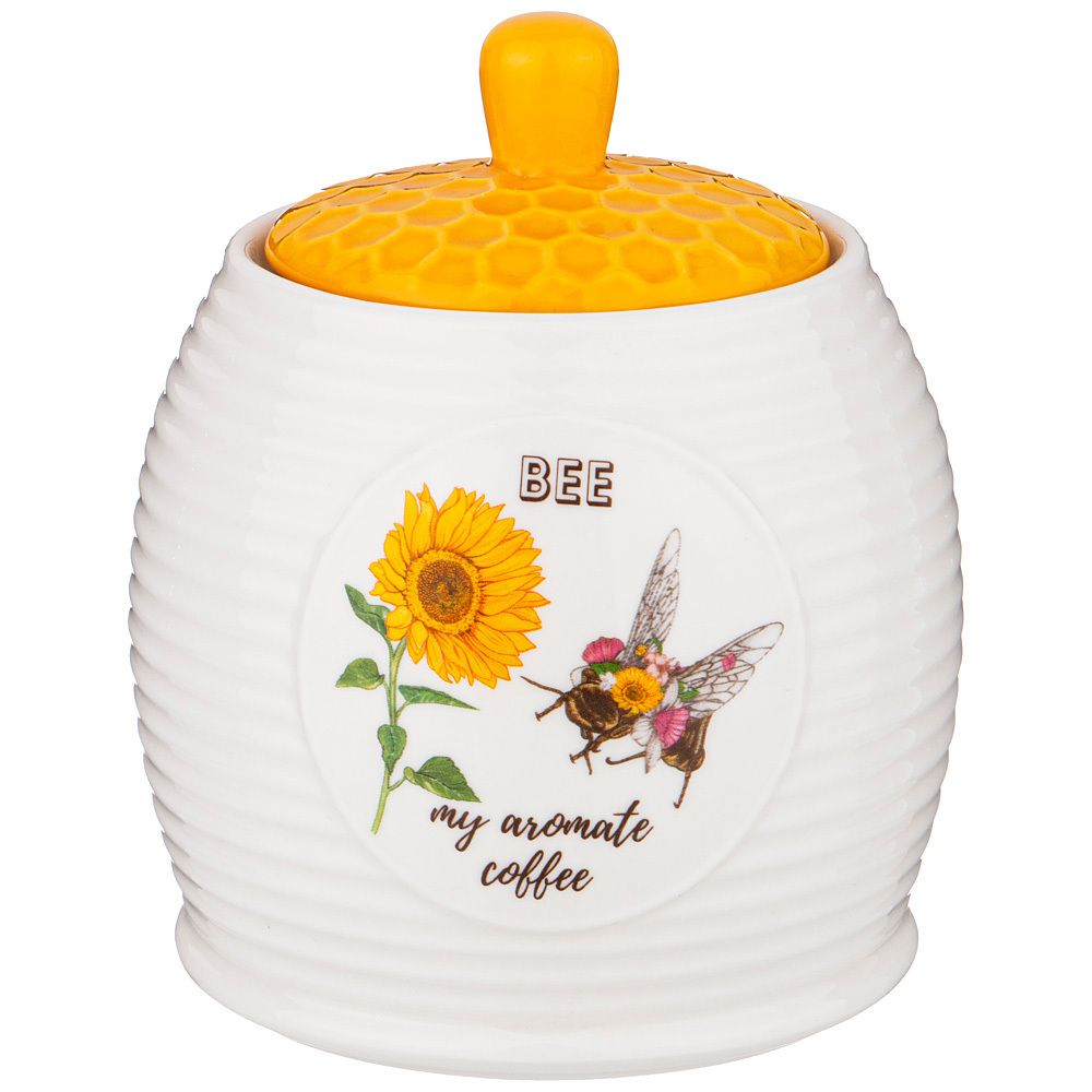 БАНКА С КРЫШКОЙ LEFARD "HONEY BEE" 13*12 СМ 750 МЛ (КОР=24ШТ.)