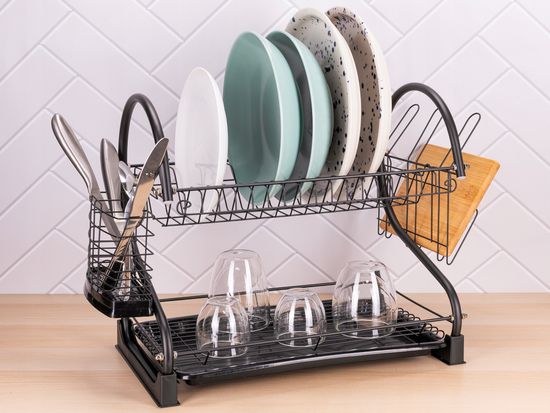 Сушилка для посуды двухъярусная Kamille KM 0762C