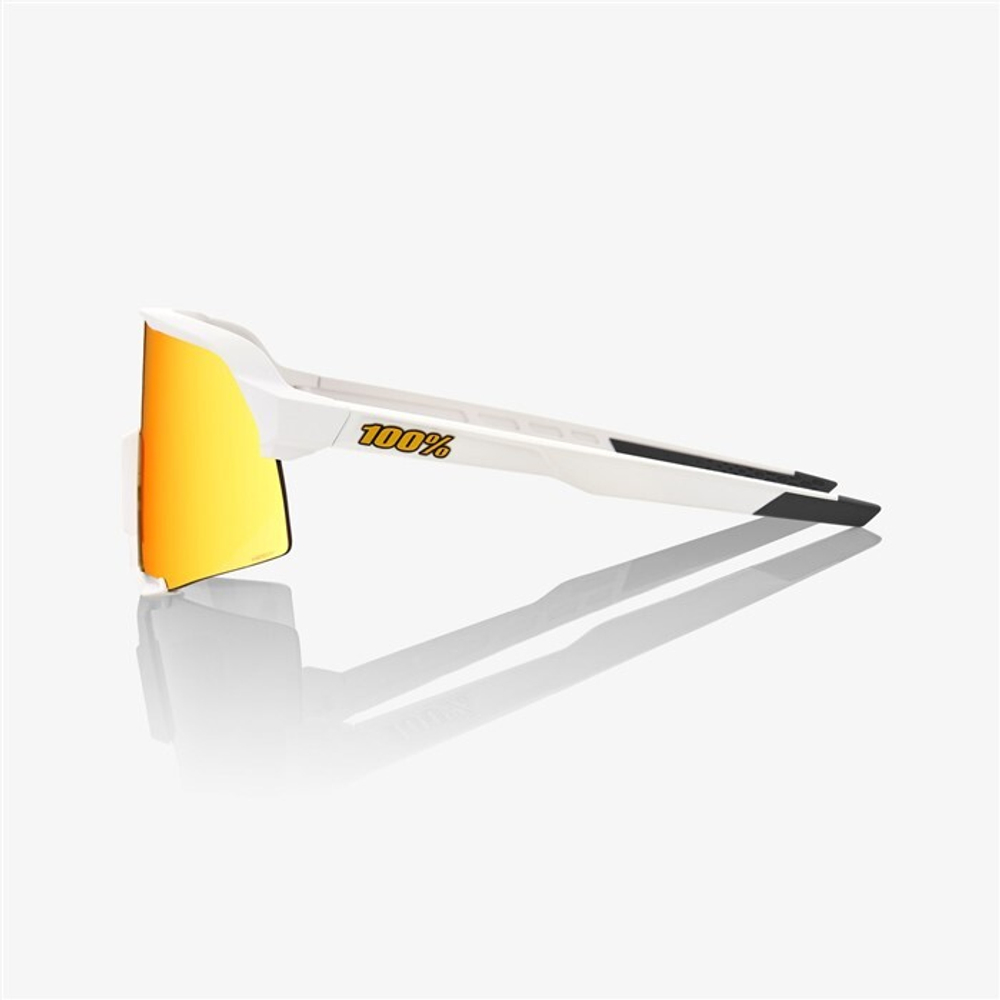 Очки спортивные 100% S3 Soft Tact White / HIPER Red Multilayer Mirror Lens (61034-412-02)