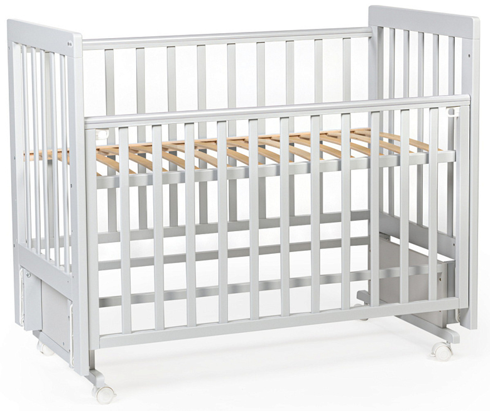 Детская кроватка Tutis Cloud 3 с маятником VD25-2122110 серый