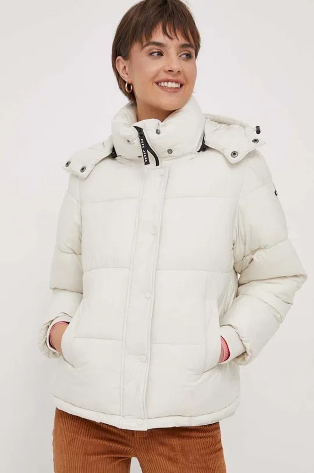 Куртка утепленная женская PEPE JEANS PUFFER JACKET WITH HOOD