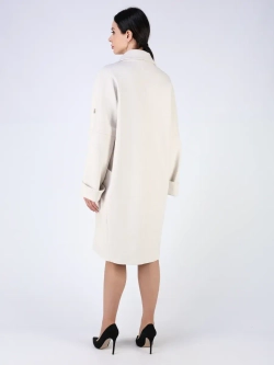 Пальто демисезонное оверсайз с поясом