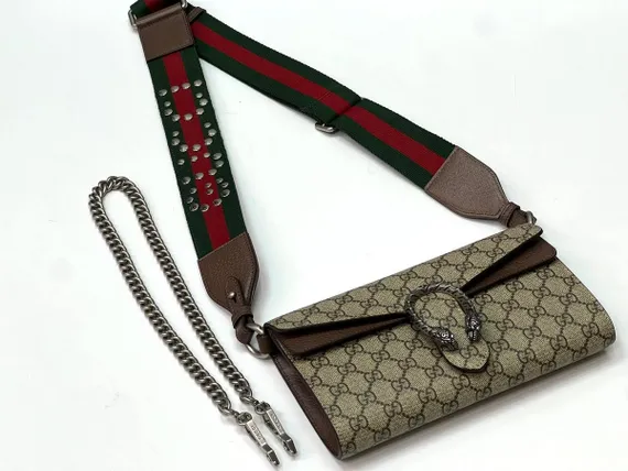 Маленькая сумка на плечо Gucci Dionysus бежевый