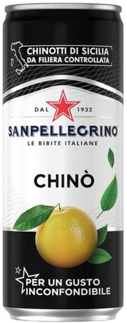 Газированный напиток Сан Пеллегрино Померанец / San Pellegrino Chino 0.33 - банка