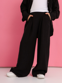 Брюки Лен, черные