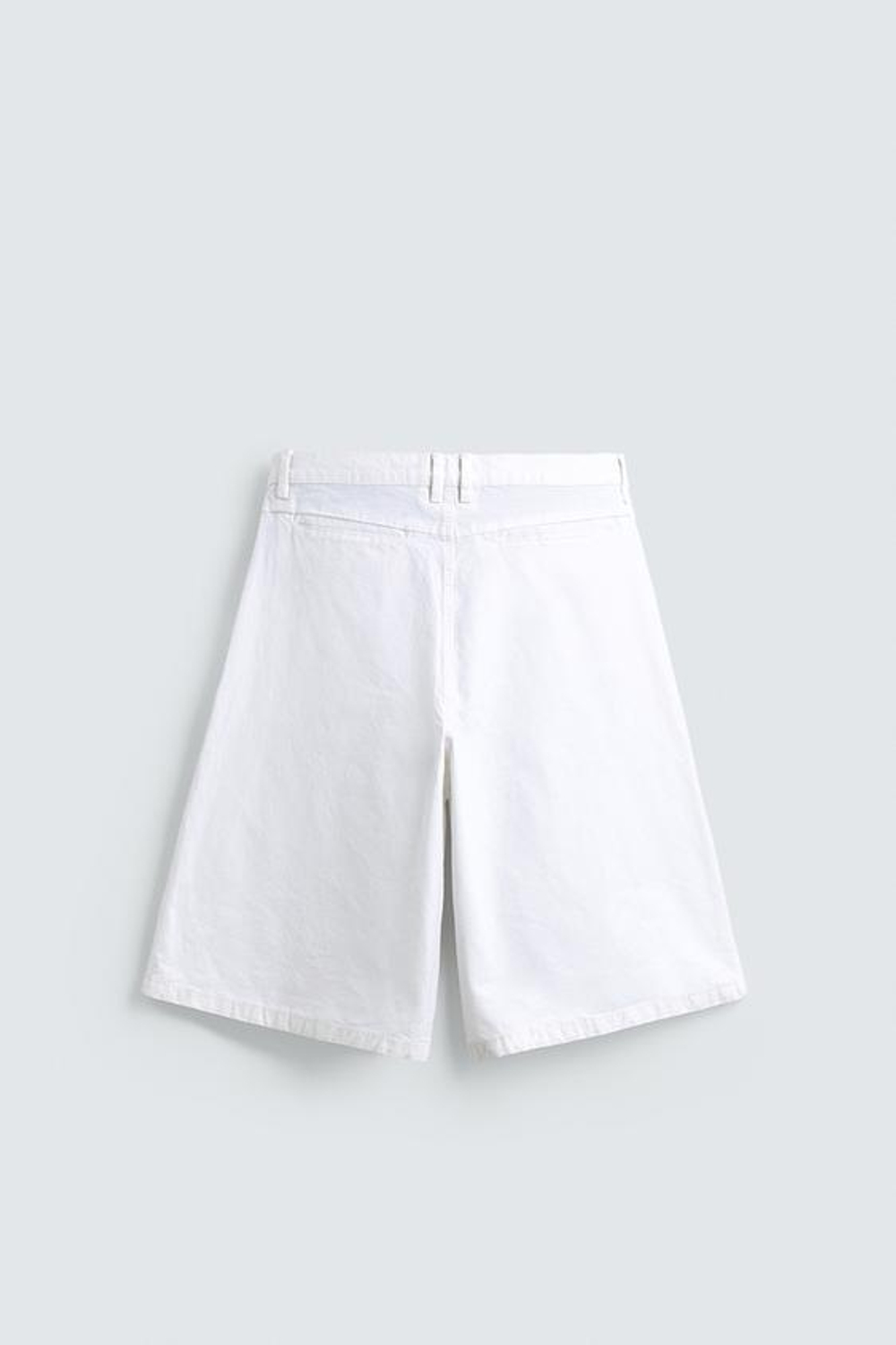ZARA ШОРТЫ ЧИНОС RELAXED FIT, БЕЛЫЙ