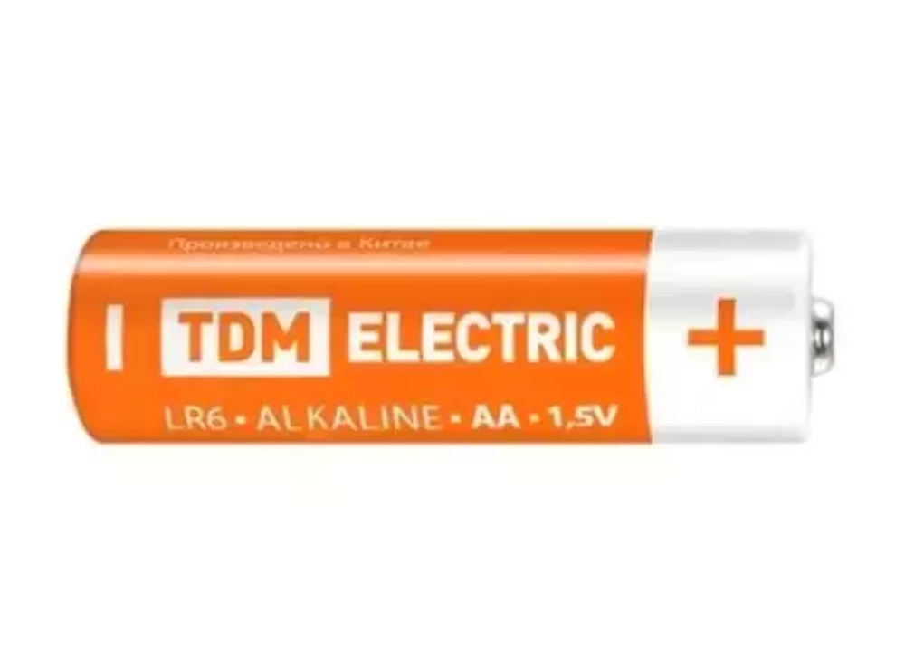 Батарейка AA - LR06 (пальчиковая) TDM Alkaline