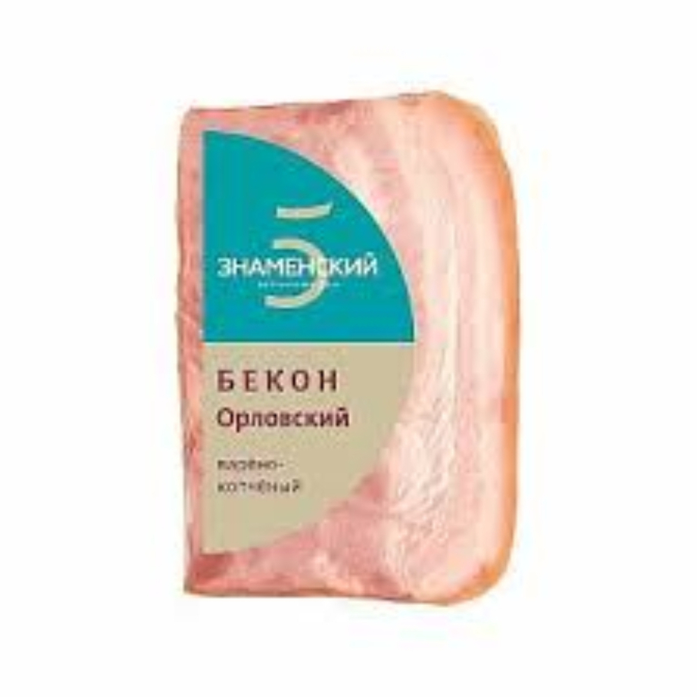 Бекон Знаменский Орловский варено-копченый 350 тг