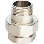 Соединение быстроразъемое (американка) STOUT - 1" (ВР/НР, латунь никелированная, уплотнение o-ring)