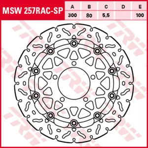 Диск тормозной TRW MSW257RAC