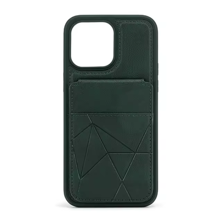 Кожаный чехол с отделением для карт iPhone 15 Pro Max