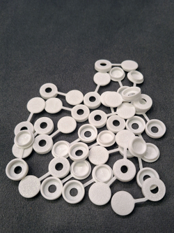 Пластиковые заглушки для саморезов, черные - 100 шт.