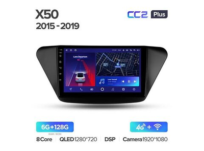 Магнитола Teyes CC2 Plus 6-128 Lifan X50 2015-2019 9.0"