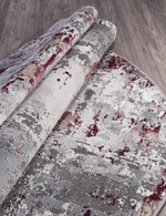 Ковер 23319 - 950 GREY / PURPLE - Овал - коллекция GRAND размер 80*150 см