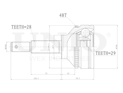 ШРУС внешний UNIO CVJ-20166