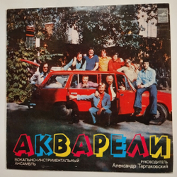 Винтажная виниловая пластинка LP ВИА Акварели (СССР 1979) (Made in USSR)