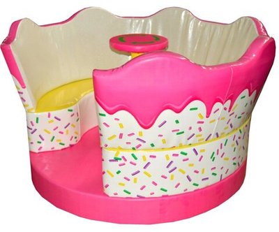 Карусель механическая ракушка "Крем розовый" (140х140х100 см)