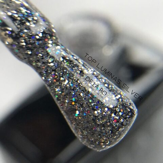 Delaro TOP Luminas Silver (с блестками) - 12ml