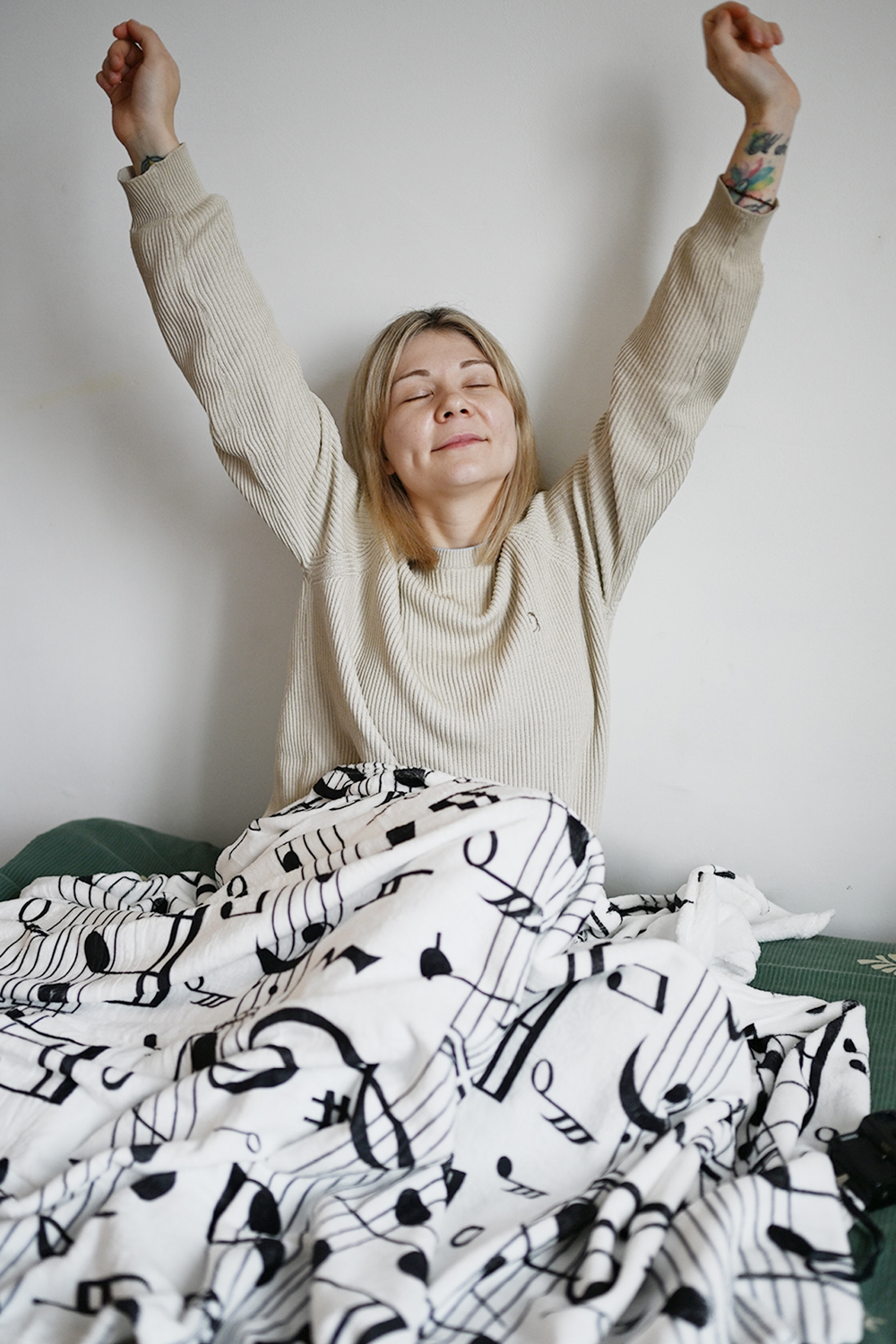 Интерьерный декоративный плед "Музыкальный дом"