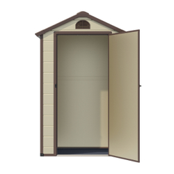 Сарай WOTEX Storage-01-1, бежевый с коричневым, 134*104*204 мм