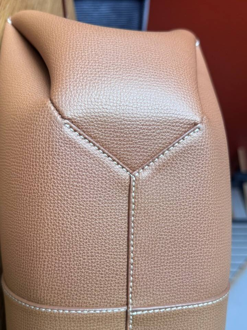Сумка Polene Cyne Maxi Camel