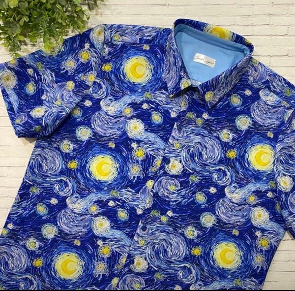 Ван Гог, ЗВЕЗДНАЯ НОЧЬ, хлопок Handmade Fabrics 5