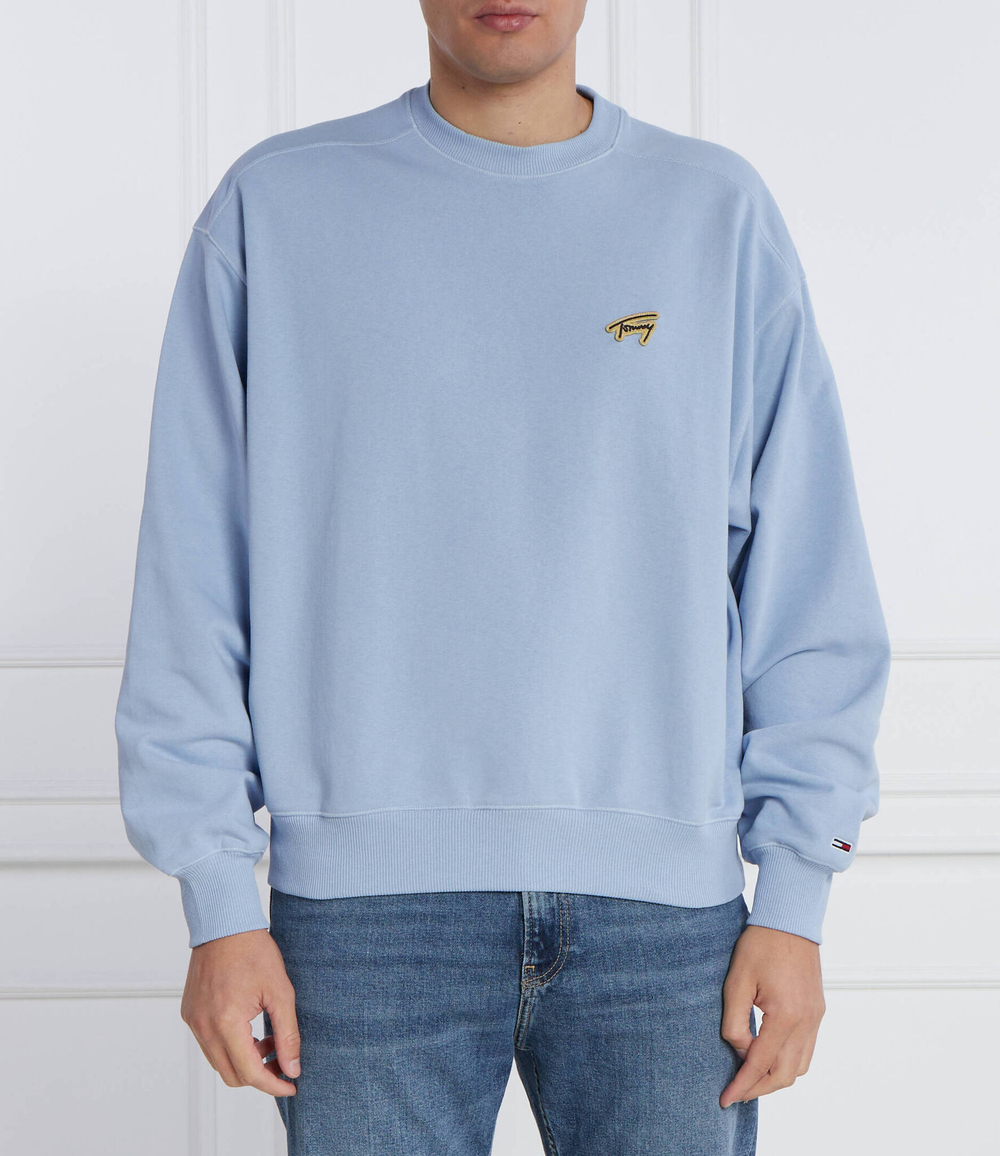 Худи BOXY SIGNATURE CREW Tommy Jeans - голубой(DM0DM17784)
