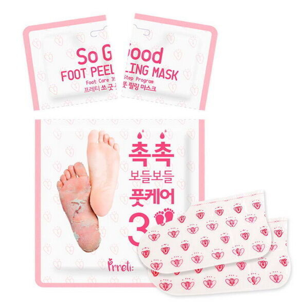 Носочки для глубокого пилинга стоп Prreti So Good Foot Peeling Mask 3 Step Program, 1пара