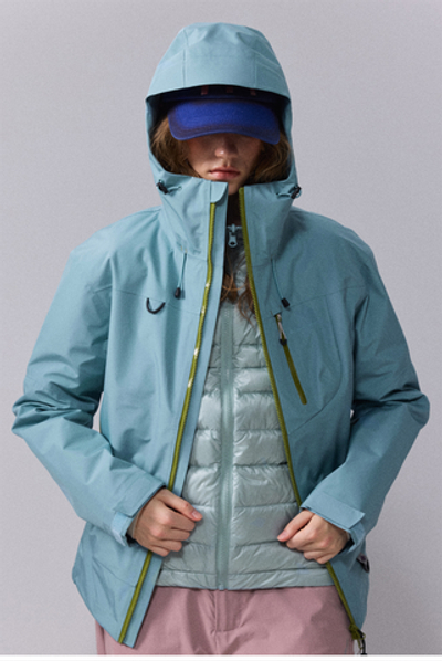 Куртка Nothomme Monterest Women's "Empty Mountain Rain" 3-in-1 C6 Waterproof Hiking Jacket with Detachable Down Vest