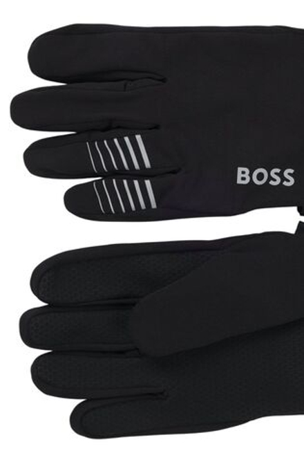 Перчатки спортивные BOSS Active Running Gloves In Stretch Fleece - black