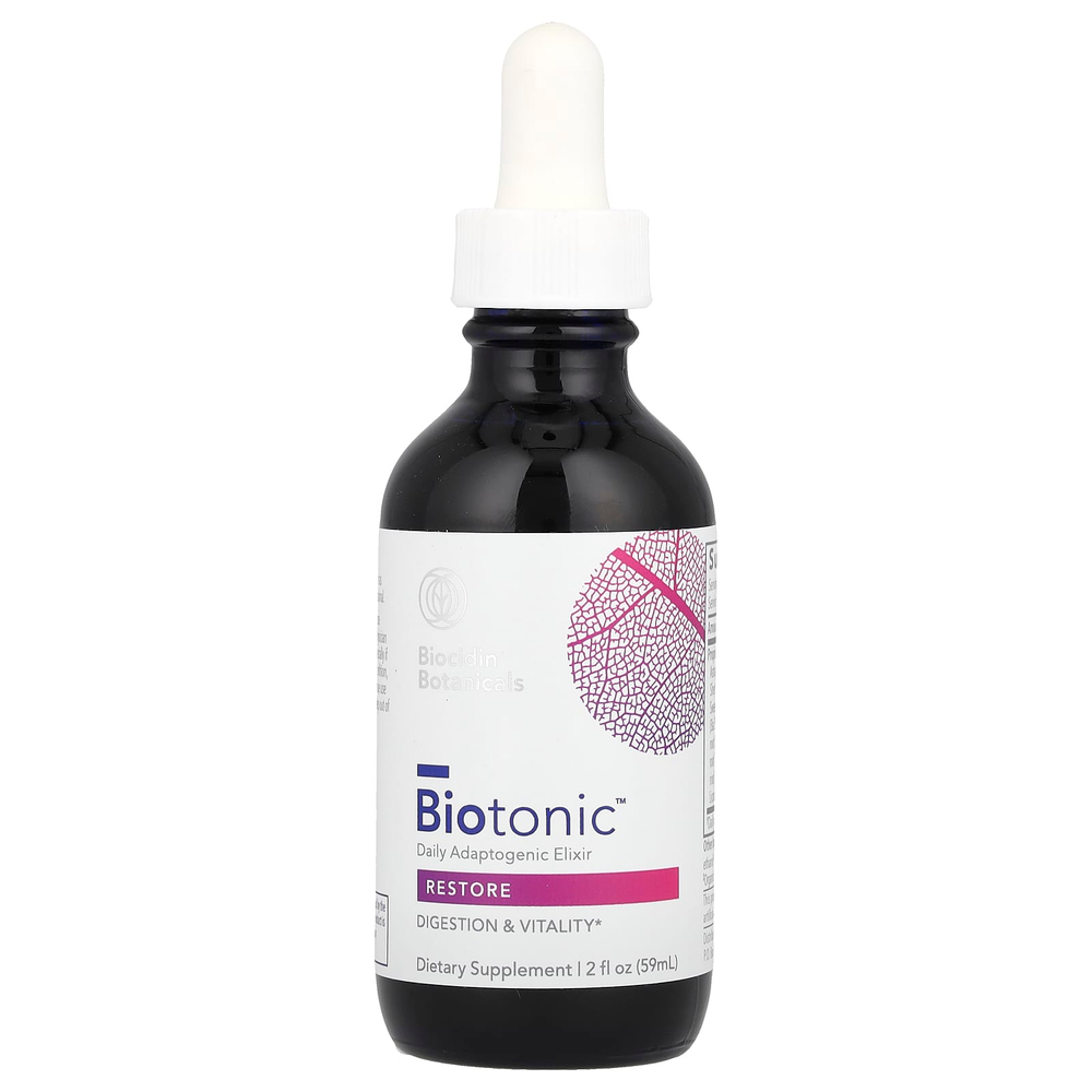 Biocidin Botanicals, Biotonic™, адаптогенный эликсир для ежедневного приема, 59 мл (2 жидк. унции)