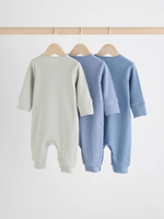 Комбинезон / Cлип для малышей Next E19-903, 3 шт., Светло-зеленый, Голубой