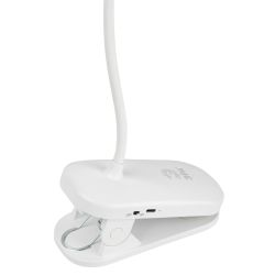 Настольный светильник ЭРА NLED-525-6W-W светодиодный аккумуляторный на прищепке белый