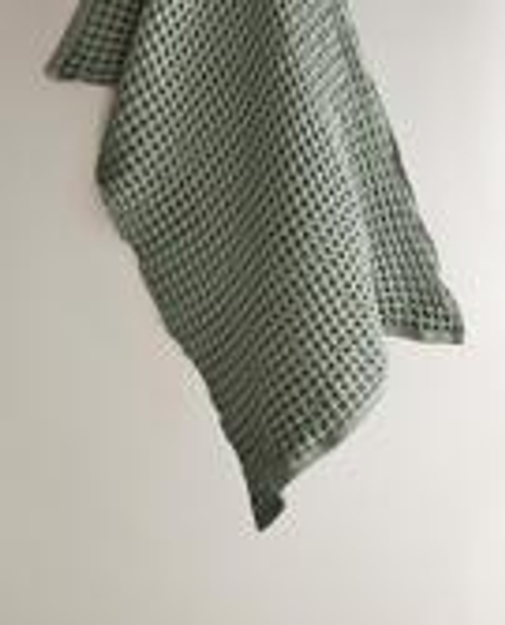 ZARA HOME ВАФЕЛЬНОЕ КУХОННОЕ ПОЛОТЕНЦЕ, СИНИЙ