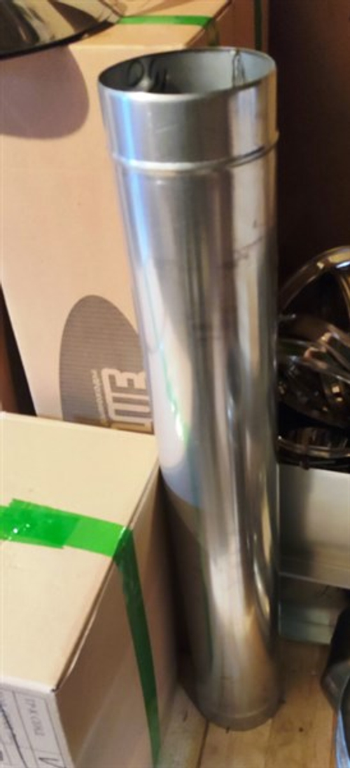 Труба 150 мм нерж. (AISI 409-1 мм.) L-1 м ECOFLUE