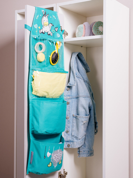 Кармашки в садик 83х24 Единорог (бирюза)