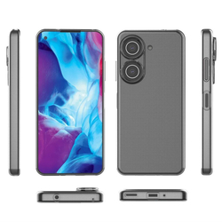 Силиконовый тонкий прозрачный чехол для Asus Zenfone 9, серия Ultra Clear от Caseport