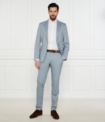 Брюки H-Genius-252 BOSS BLACK - голубой(50540837)