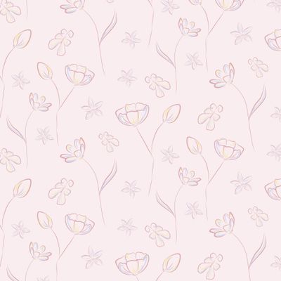 Нежные цветы на розовом фоне