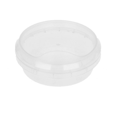Контейнер круглый 125 мл (Н-30,5, D-93) упорное кольцо+конт.замок (500 шт.) Новосибирск б/к