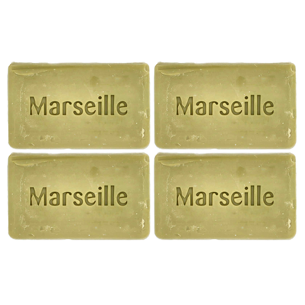 A La Maison de Provence, кусковое мыло для рук и тела, лаванда и розмарин, оливковое масло, 4 шт. по 100 г (3,5 унции)