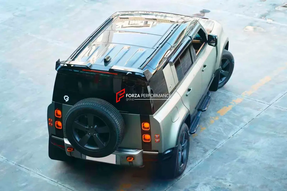 Карбоновый спойлер на крышу для LAND ROVER DEFENDER L663 2019+ Лэнд Ровер Дефендер