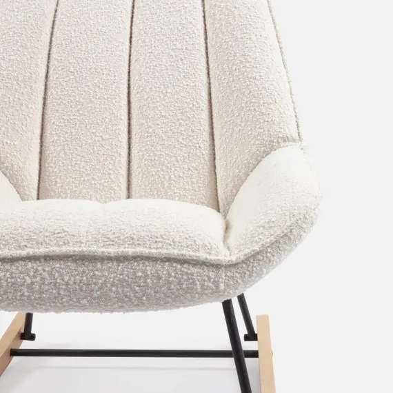 Кресло-качалка Marlina белое букле | La Forma | Испания | Купить в Hallberg.ru