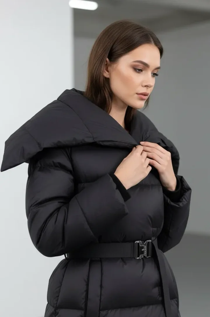 Женский длинный пуховик «KOOL»