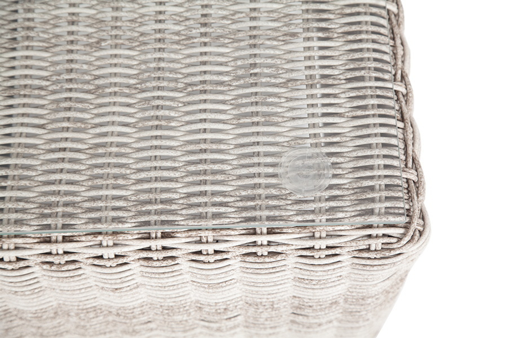 "Кон Панна" столик журнальный из искусственного ротанга, цвет бежевый