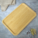 Блюдо сервировочное 30,5*20,5*1,5см прямоугольное, бамбук