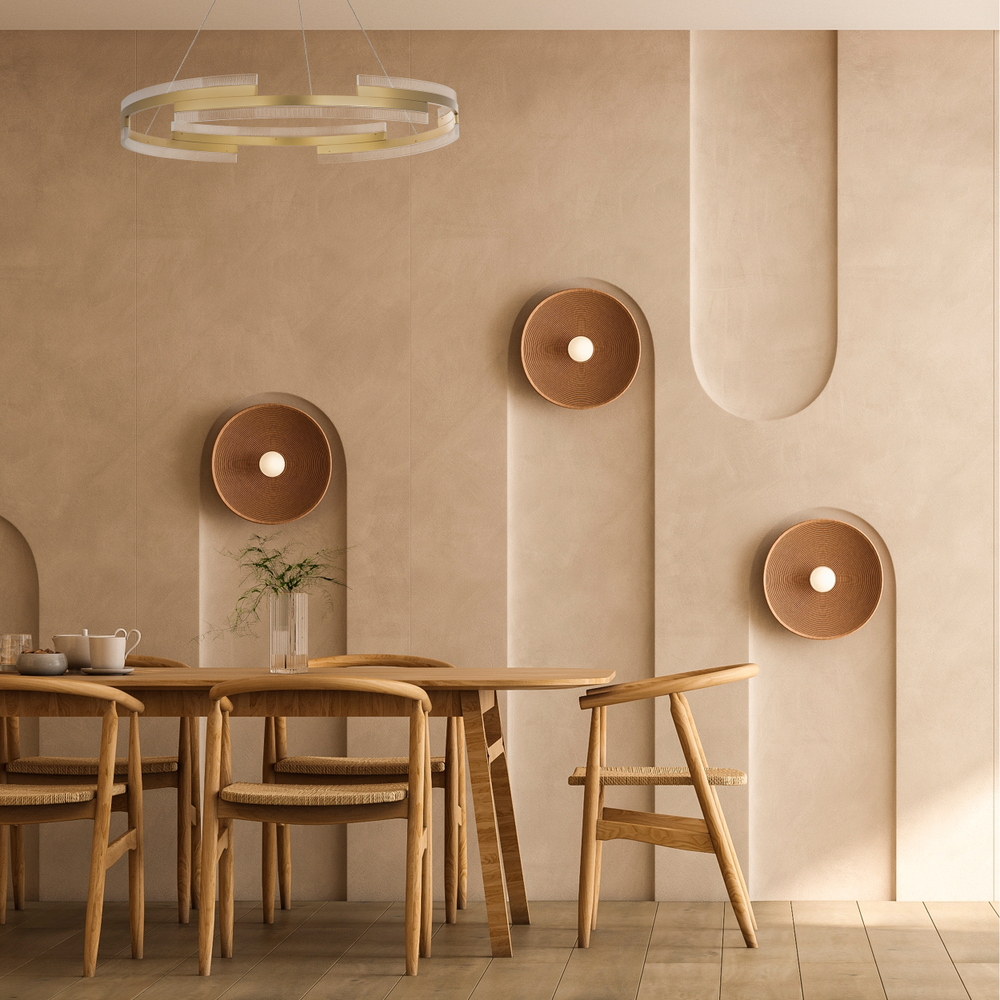 736333 Люстра ROTONDA 70W LED 3805LM 120G ЗОЛОТО 3000K