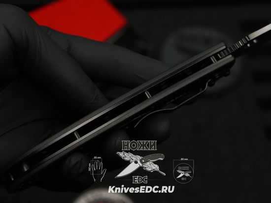 Складной нож Spyderco Resilience Lightweight Black Blade 142PBBK c клинком из стали 8Cr13MoV, рукоять FRN