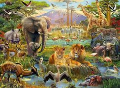 Puzzle Animals of the savanna
