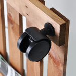 Подставка для цветов напольная на колесиках Флорэль деревянная в стиле рустик (состаренный), квадратная, браун